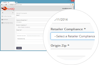 Select From Your Preloaded Compliance Retailers